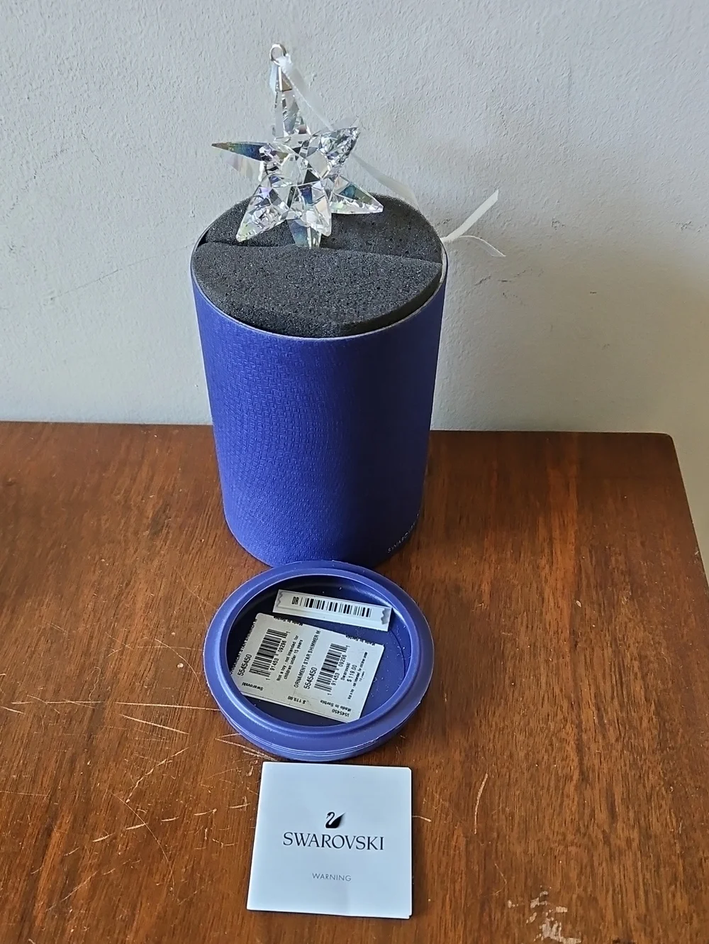 NWT Swarovski Star Shimmer Medium Ornament